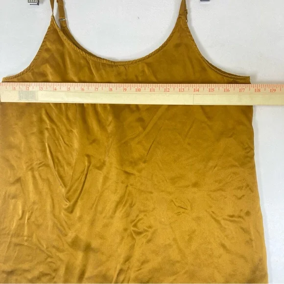 Eileen Fisher Silk Tank Top Size S/P Arnica Gold Camisole Office Casual - Picture 6 of 15